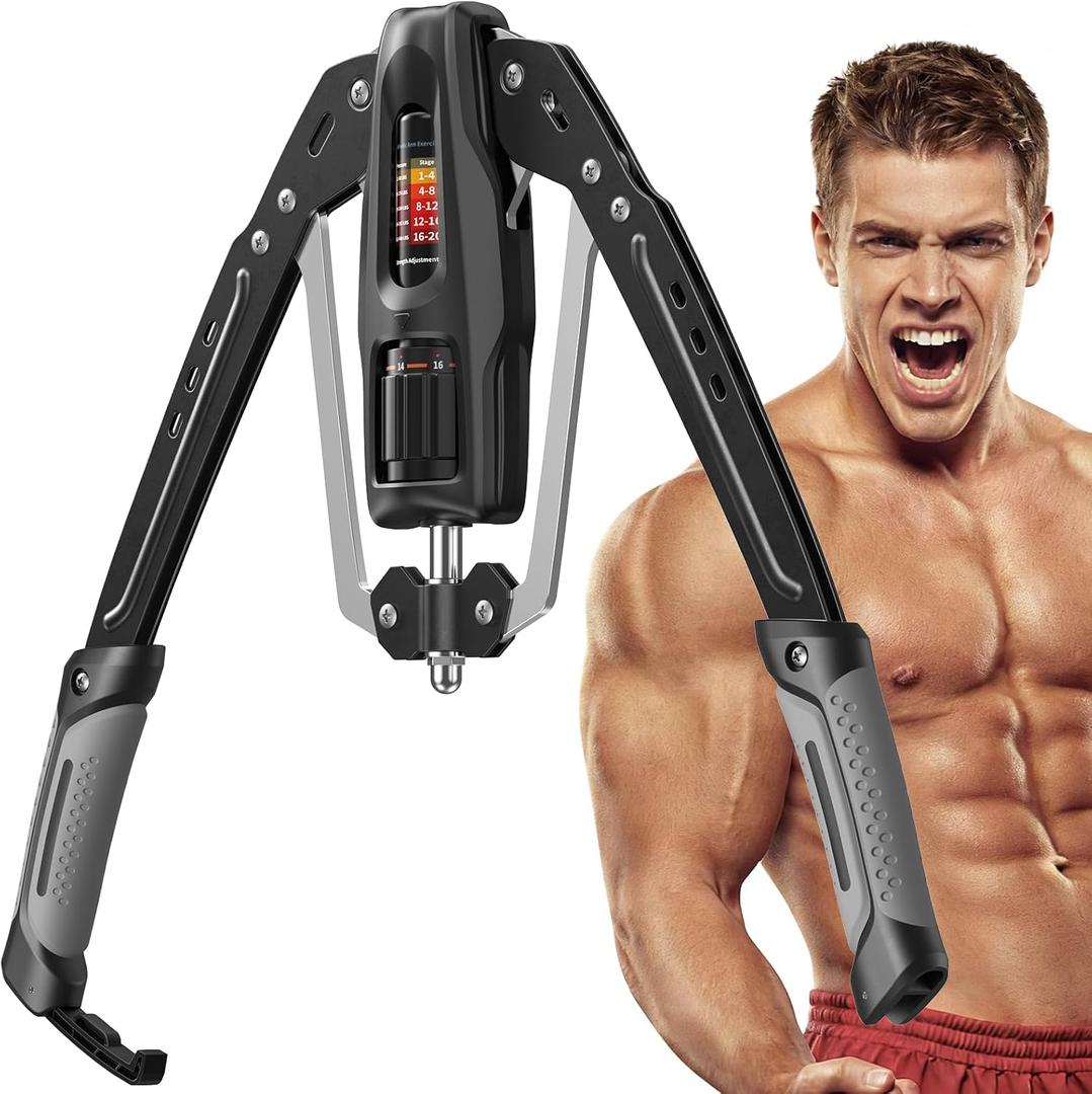 Merach Twister Arm Exerciser, 22-440lb Hydraulic Power, Adjustable Home Chest Expander, Shoulder Muscle Training Fitness Equipment, Arm Enhanced Exercise Strengthener