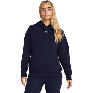 Under Armour Women's Rival Fleece Hoodie ((410) Midnight Navy / / White)