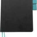 Fromthenon A5 PU Faux Leather Cover for Notebook Planners, Refillable Planner Case [Cover Only] (Black)