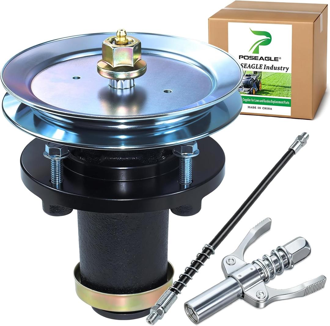539131898 Spindle Assembly with Pulley for Husqvarna 61" Mowers | Replace Husqvarna 539131898, 539113300 Pulley for Husqvarna MZ61 MZT61 MZ6128 FD 61 MZ 6128 ZT MZT 61 BF Dixon Ultra 61 Deck