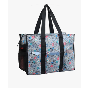 ABAMERICA Nurse Bags for Work Nursing Bag Multiple Pockets Waterproof Organizing Zip Top Clinical Bag for Nursing Students