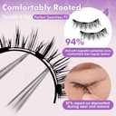 Magnetic Eyelashes, Magnetic Eyelashes with Applicator Natural Look,Reusable Magnet Lashes No Glue or Liner Needed for Women Daily Use(Natural+Natural)