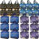 Aviski 24PCS Eid Mubarak Reusable Gift Bags, Treat Bags with Handles, Ramadan Mubarak Party Bags, Multifunctional Non-Woven Eid Bags for Gifts Wrapping, Ramadan Kareem Party Supplies