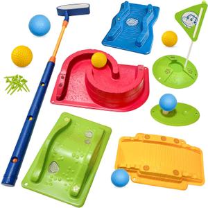 Kids Golf Set with Club - 16Pcs Kids Toy Golf Games Set, Mini Games Toddler Golf Set, Sports Outdoor Indoor Toys, Birthday for Girls Boys