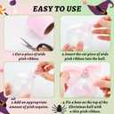 Sosation 12 Set Witch Christmas Ornaments for Christmas Tree 3.15 Inch Pink and Green Princess Party Decorations with Ribbon Brooms Clear Plastic Fillable Balls Mesh Roll Glitter for Xmas Tree Decor