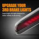 Third 3rd Brake Light LED for 2004-2008 Ford F150, High Mount Rear Brake Lights Assembly for 04-08 F-150, Waterproof Center Cab Cargo Lamp Stop Light
