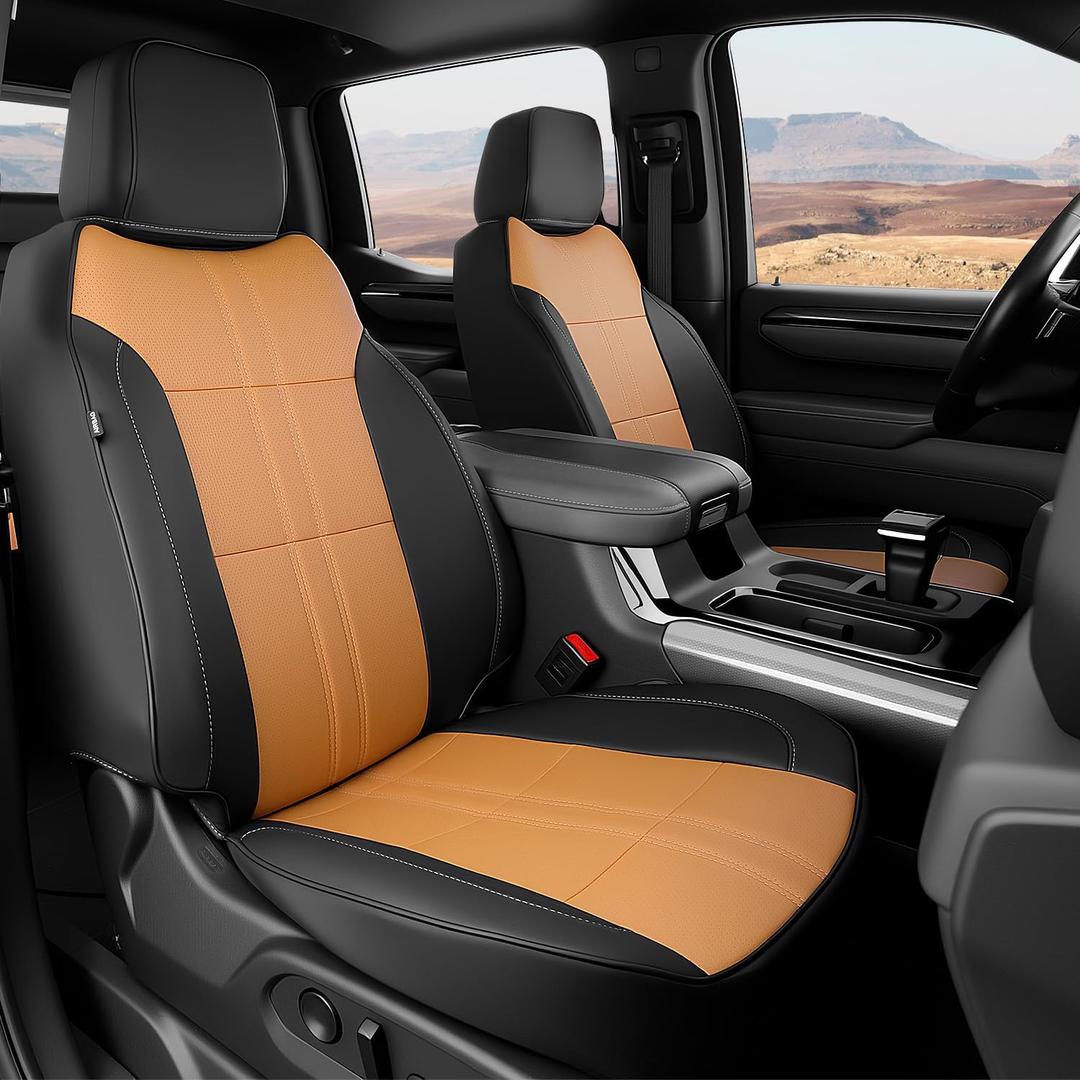 for 2019-2025 2026 Chevy Silverado Seat Covers/GMC Sierra Seat Covers, 2025 Chevy Silverado 1500 Accessories, 2025 GMC Sierra 1500 Accessories, Black, fit 2nd Row Seatback Storage