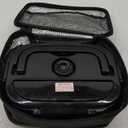 TRAVELISIMO Electric Lunch Box for Adults, 80W Heated Lunch Box 1.5L Stainless Steel Electric Food Warmers, 12/24/110V Portable Food Warmer for Travel & Work, Loncheras para Hombres de Trabajo