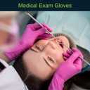 FifthPulse Fuchsia Hot Pink Nitrile Disposable Gloves - 3 Mil Nitrile - Powder and Latex Free - Surgical Medical Exam Gloves S