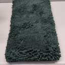 smiry Luxury Chenille Bath Rug, Extra Soft and Absorbent Shaggy Bathroom Mat Rugs, Machine Washable, Non-Slip Plush Carpet Runner for Tub, Shower, and Bath Room (47''x24'', Green)
