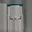 WiFi Extender Signal Booster 8K Sq.Ft Coverage with Ethernet Port | 50% Faster Internet Booster Easy Setup Wireless Repeater, White