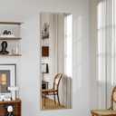 NimbusCrest 51"x16" Frameless Full Length Wall Mirrors,Rectangular Mirror Full Length Wall Mounted,Tall Full Body Mirrors with Beveled,Suitable for Living Rooms and Bedrooms