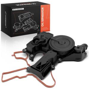 A-Premium Engine Crankcase Vent Valve Oil Separator Compatible with Volkswagen Jetta 08-14, Passat 08-10, Golf 10-13, Tiguan 09-16, Beetle 12-16, CC 09-14, Eos 09-13, GTI & Audi A4, Q5, A5, A3, TT