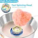 Cotton Candy Machine Commercial, 20.5in Electric Cotton Candy Maker,1080W Candy Floss Maker with Sugar Scoop and Lights Music, Easy Home Use, Perfect for Kids Birthday, Family Party