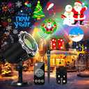 Christmas Decoration,MOSSNDAR Christmas Projector Light Outdoor,64 HD Patterns Holiday Projector Light with Remote Control,Waterproof Landscape Lamp Projector for Garden Patio Party New Year Xmas Gift