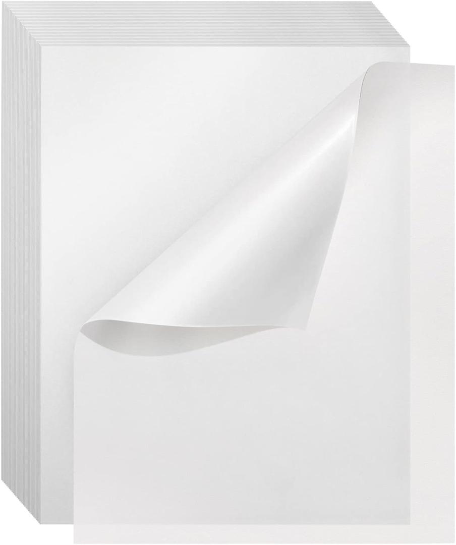 Bright Creations Glassine Paper Sheets - Tracing Paper for Artwork - Acid-Free Glassine Onion Skin Sheets for Crafts - 8.5 x 11 in, Transparent, 100 Pack