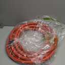 Camco Rhino 25Ft Clean-Out Camper & RV Black Water Hose - Features a Heavy-Duty PVC Design & Bright Orange Color - Clean-Out Camper Black Water, Grey Water or Tote Tanks - 5/8 Inside Diameter (22990) (One Size)