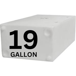 19 Gallon RV Fresh Water Tank, Potable Water Storage Tank for Drinking, Cooking, Cleaning, Showering, for Campers, Trailers, Motorhomes, RVs, Cube Shape, 30" x 16" x 10" (WT-5450)