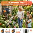 Retractable Rubber Hybrid Garden Hose Reel, 1/2"x100ft Wall Mount