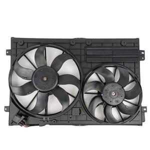 VW102 Replacement Dual Radiator & Condenser Cooling Fan Assembly for Volkswagen Jetta 2.0L VW Tiguan for Audi A3 TT