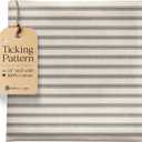 Dark Grey Striped Ticking Fabric by The Yard - 54" Wide 100% Cotton Material for Upholstery, Pillow Ticking, Plaid & Striped Quilting Fabric for DIY Sewing Projects - Made in USA