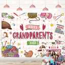 Happy Grandparents Day Backdrop Pink Grandparents Ever Photo Backdrop, 7X5FT