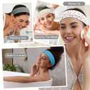 2 x Ztomine Headbands for Women, Non Slip Soft Cotton Hair Bands with Stretchy Cloth, Ideal for Yoga, Running, Outdoor Exercise, and Sports, 16 Pcs (style19)