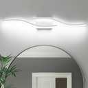 PRESDE 32 Inch Vanity Light Brushed Nickel Bathroom Light Fixtures Over Mirror LED Modern Bath Wall Lighting Bar Dimmable