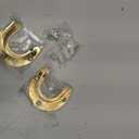 2Pcs Heavy Duty Stainless Steel Closet Rod Bracket Holder (Gold, 1-1/2")