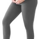 Walifrey Women's Maternity Leggings with Pockets Over The Belly,Pregnancy Yoga Pants Activewear Workout Leggings (Medium, Grey)
