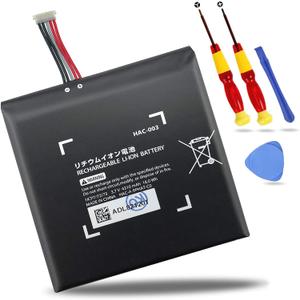 Switch Battery Replacement, HAC-003 Internal Battery Pack Replacement for Nintendo Switch Game Console HAC-001 [3.7V 4310mAh 16Wh]