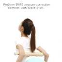 Cypress Wood Stick WaveGrip 8 - The Perfect Tool for targeted Massage Convenient Grip for Effortless use Relieve Tension in Your Neck, Shoulders, and Back with Added Benefit of Portability