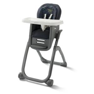 Graco DuoDiner DLX Highchair, 6 Stages of Use, Infant to Baby High Chair, Infant to Toddler Booster Seat, Youth Stool, 5 Adjustable Height Positions, Splatter Art