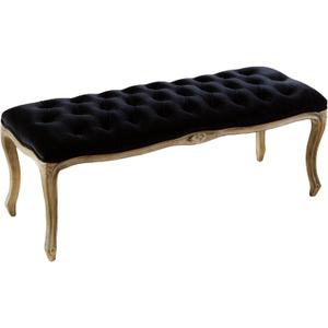Christopher Knight Home Tassia Tufted Velvet Bench, Black