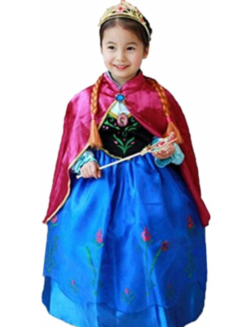DreamHigh Halloween Princess Anna Costume Girl's Dress With Cape