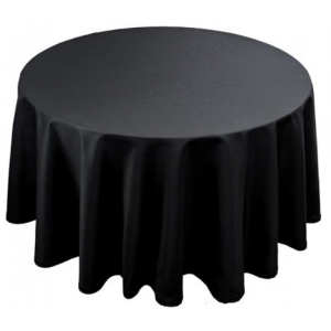 Cloth, Black, Round, Size d-12 Ft