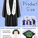 5 Pcs Kindergarten Graduation Cap and Gown Stoles Certificate Kids Graduation Custom with 2026 Tassel Set for Preschool Kids(Size 27,Black)