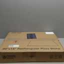 Unicook Large Rectangular Pizza Stone for Oven and Grill 20" x 16" x 0.6", Thermal Shock Resistant Cordierite Baking Stone, Ideal for Baking Crispy Pizzas, Bread and Cookies, Dough Cutter Included