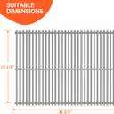1 Pack Grill Steel Wire Cooking Grates Replacement Parts for Charbroil 463722312 463722313 463722315 463770915 Expert XG1910200103 Outdoor Gourmet DLX2013 Kenmore 141.155401 Smoke Hollow PS9500