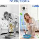 Air Purifier, Quiet Air Freshener, Cat Litter Deodorizer with Ozone & Negative Ion for Litter Box, Pet Odor, Smoke, Musty, Dust, Ionic Air Purifier for Bedrooms, Kitchens, Bathrooms and Small Room