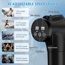 APHERMA Massage Gun, Muscle Massage Gun for Athletes Handheld Electric Deep Tissue Back Massager, Percussion Massage Device for Pain Relief with 30 Speed Levels 9 Heads Black