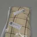 Allegra K Women's Plaid Trousers Pockets Straight Leg Pants X-Small Khaki