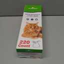 Litter Box Liners Compatible with Litter Maid/Nature's Miracle Waste Receptacles, Green Unscented 220 Refill Bags with Handles Use in Self-Cleaning Litter Box Waste Trays