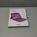 Logitech Combo Touch iPad 10th Gen Case, Detachable Keyboard, Large Precision Trackpad, Backlit Keyboard, Smart Connector - Oxford Gray