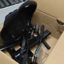 Gyroor Scooter with Adjustable Seat Attachment, 6.5" All-Terrain Self Balancing Scooter, LED Lights & Bluetooth for Kids and Adults, Black