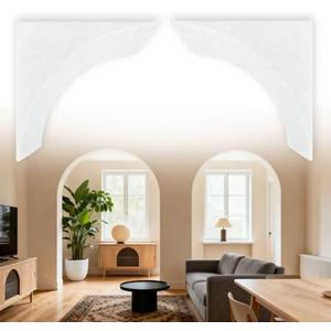 2 Pcs Doorway Arch Kit 8x8x5 in 3D Foam DIY Door Arch Kit Perfect for Creating Interior Decor, Effortlessly Adding Rounded Corners to Any Opening.