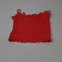 SUUKSESS Women Lace Double Lined Camisole Top Spaghetti Strap Going Out Tank Top (Medium, Red)