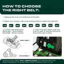 UDC Parts 07200523 Deck Belt Replacement for Ariens 42 Inch Ikon-X Ikon XD XL Zoom 42" Gravely ZT42 ZTX42 ZTXL42 / Aramid Cord / 130.00 inches