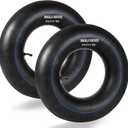 16'' 6.50-8'' / 7.50-8'' Durable Replacement Inner Tube with TR-87 Bent Valve Stem, Heavy Duty Inner Tire Wheel for Mower/Tractor/Golf Cart/Garden Trailer and More, 2Packs, Black