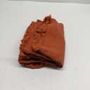 MIULEE Decorative Throw Pillow Covers Neutral Linen Fringe Throw Pillows Set of 2 Burnt Orange Boho Farmhouse Cushion Covers with Tassels for Couch Sofa Bed Living Room Home Decor 24x24 Inch